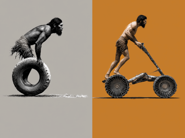 u4577946699_evolution_of_stone_age_human_dealing_with_tire_to_8e737c07-1273-4e74-88c0-98309705acdc_2
