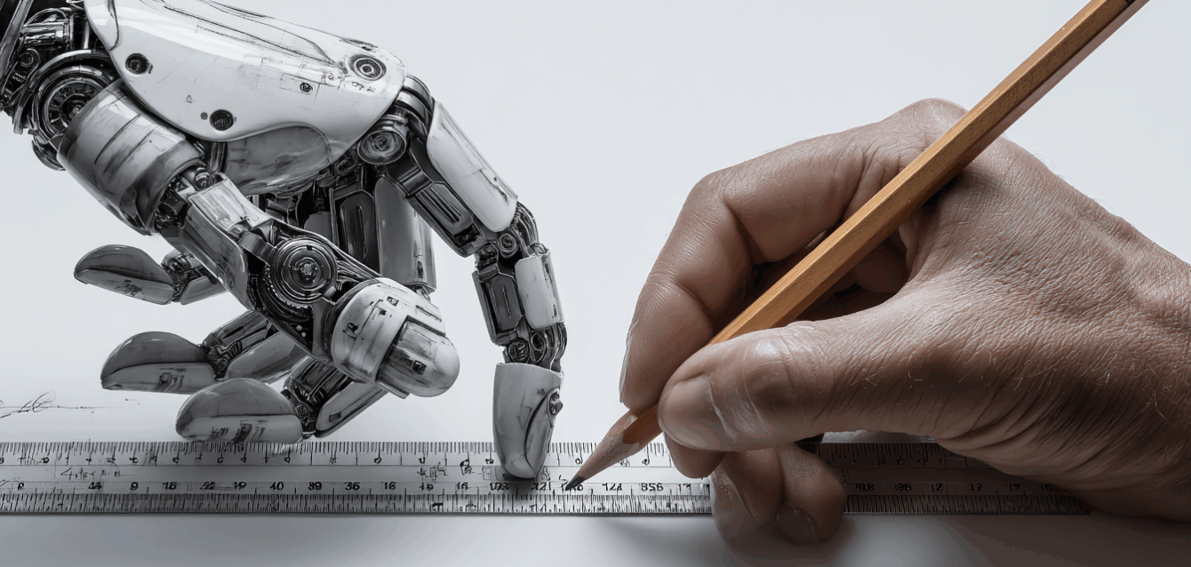 studio_cmf_Photograph_of_a_robot_hand_holding_a_ruler_while_hum_2e476ae8-38f8-4756-ac7d-b88e5489962f